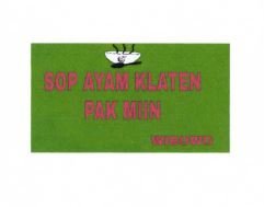 Trademark SOPAYAM KLATEN PAK MIIN WIBOWO