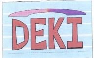 Trademark DEKI + LOGO