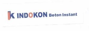 Trademark INDOKON BETON INSTANT + LOGO K