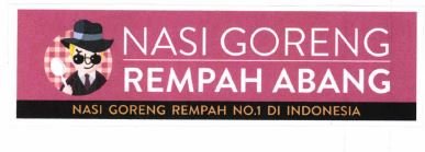 Trademark NASI GORENG REMPAH ABANG + NASI GORENG REMPAH NO.1 DI INDONESIA + LUKISAN