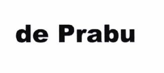 Trademark DE PRABU