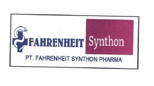 Trademark FAHRENHEIT SYNTHON PT FAHRENHEIT SYNTHON PHARMA + LOGO