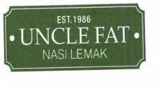 Trademark UNCLE FAT NASI LEMAK EST.1986