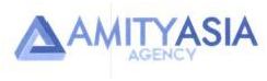 Trademark AMITYASIA AGENCY + LOGO