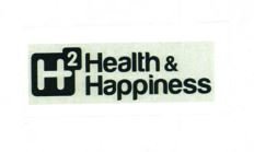 Trademark H2 HEALTH & HAPPINES + LOGO