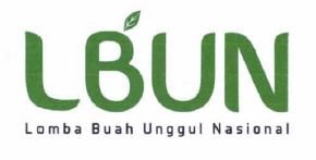 Trademark LBUN LOMBA BUAH UNGGUL NASIONAL + LOGO