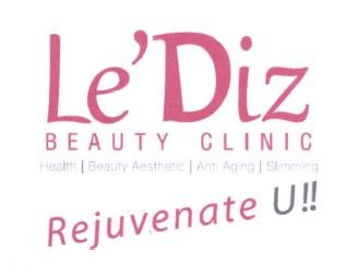 Trademark LE'DIZ BEAUTY CLINIC REJUVENATE U + LOGO