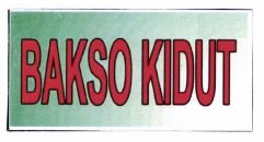 Trademark BAKSO KIDUT + LOGO