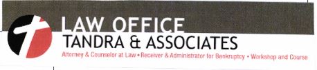 Trademark LAW OFFICE TANDRA & ASSOCIATES + LOGO