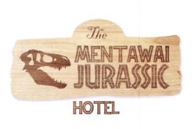 Trademark THE MENTAWAI JURASSIC HOTEL + LOGO