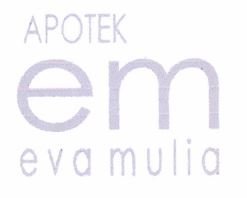 Trademark Apotek EM Eva Mulia