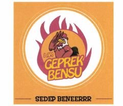 Trademark I Am Geprek Bensu Sedep Bener + Lukisan