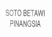 Trademark SOTO BETAWI PINANGSIA