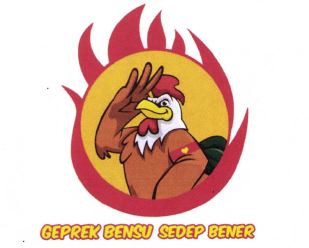 Trademark Geprek Bensu Sedep Bener dan Lukisan