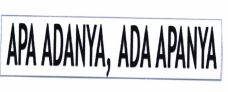 Trademark APA ADANYA,ADA APANYA