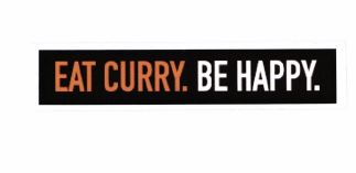 Trademark Eat Curry Be Happy