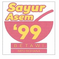 Trademark SAYUR ASEM 99 BETAWI MPO ROHANA + LOGO