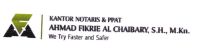 Trademark KANTOR NOTARIS & PPAT AHMAD FIKRIE AL CHAIBARY,S.H., M.KN. + LOGO