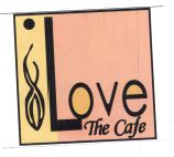 Trademark LOVE THE CAFE + LOGO