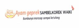 Trademark AYAM GEPREK SAMBEL KOREK WAIKI + LOGO