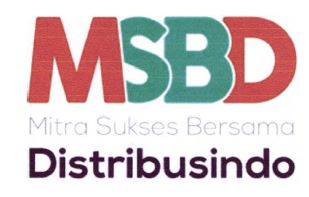 Trademark MSBD MITRA SUKSES BERSAMA DISTRIBUSINDO + LOGO