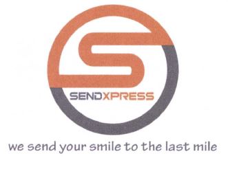 Trademark Sendxpress. we send your smile to the last mile dan Logo S