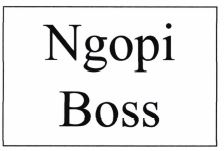 Trademark NGOPI BOSS