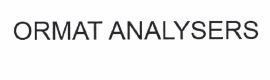 Trademark ORMAT ANALYSERS