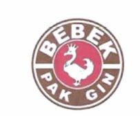 Trademark BEBEK PAK GIN + LOGO