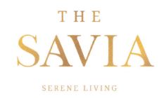 Trademark THE SAVIA SERENE LIVING + LUKISAN/LOGO