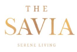 Trademark THE SAVIA SERENE LIVING + LUKISAN/LOGO