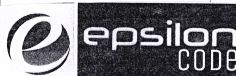 Trademark E EPSILON CODE + LOGO