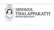 Trademark DINDIGUL THALAPPAKATTI BRIYANI RESTAURANT + LUKISAN