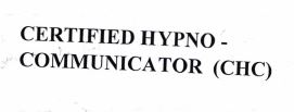 Trademark CERTIFIED HYPNO COMMUNICATOR (CHC)