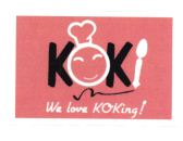 Trademark KOKI WE LOVE KOKING + LOGO