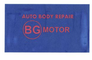 Trademark BG MOTOR AUTO BODY REPAIR