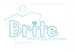 Trademark BRITE LOGO dan tulisan laundry & dryclean