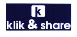 Trademark K KLIK & SHARE