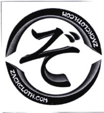 Trademark ZACKCLOTH.COM DAN LOGO