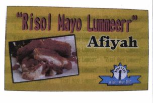 Trademark "Risol Mayo Lummeerr" Afiyah