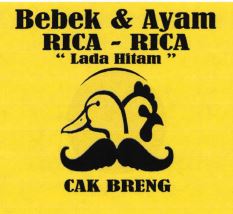 Trademark Bebek & Ayam RICA - RICA "Lada Hita " CAK BRENG