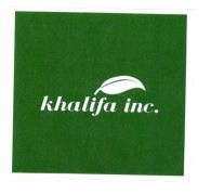 Trademark KHALIFA INC + LOGO