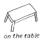 Trademark On the table + lukisan/logo