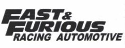 Trademark FAST & FURIOUS RACING AUTOMOTIVE