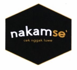 Trademark nakamse’ cek nggak luwe dan logo