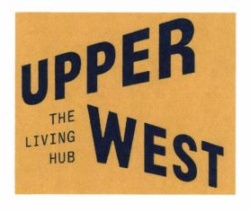 Trademark UPPER WEST The Living Hub + Lukisan/Logo