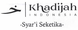 Trademark Khadijah Indonesia Syar'i Seketika + Huruf Arab