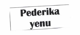 Trademark Pederika yenu