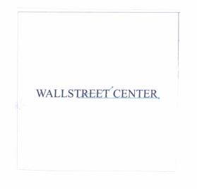 Trademark WALLSTREET CENTER