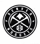 Trademark DENVER NUGGETS with Stars, Pickaxes, Mountain and Ball Design